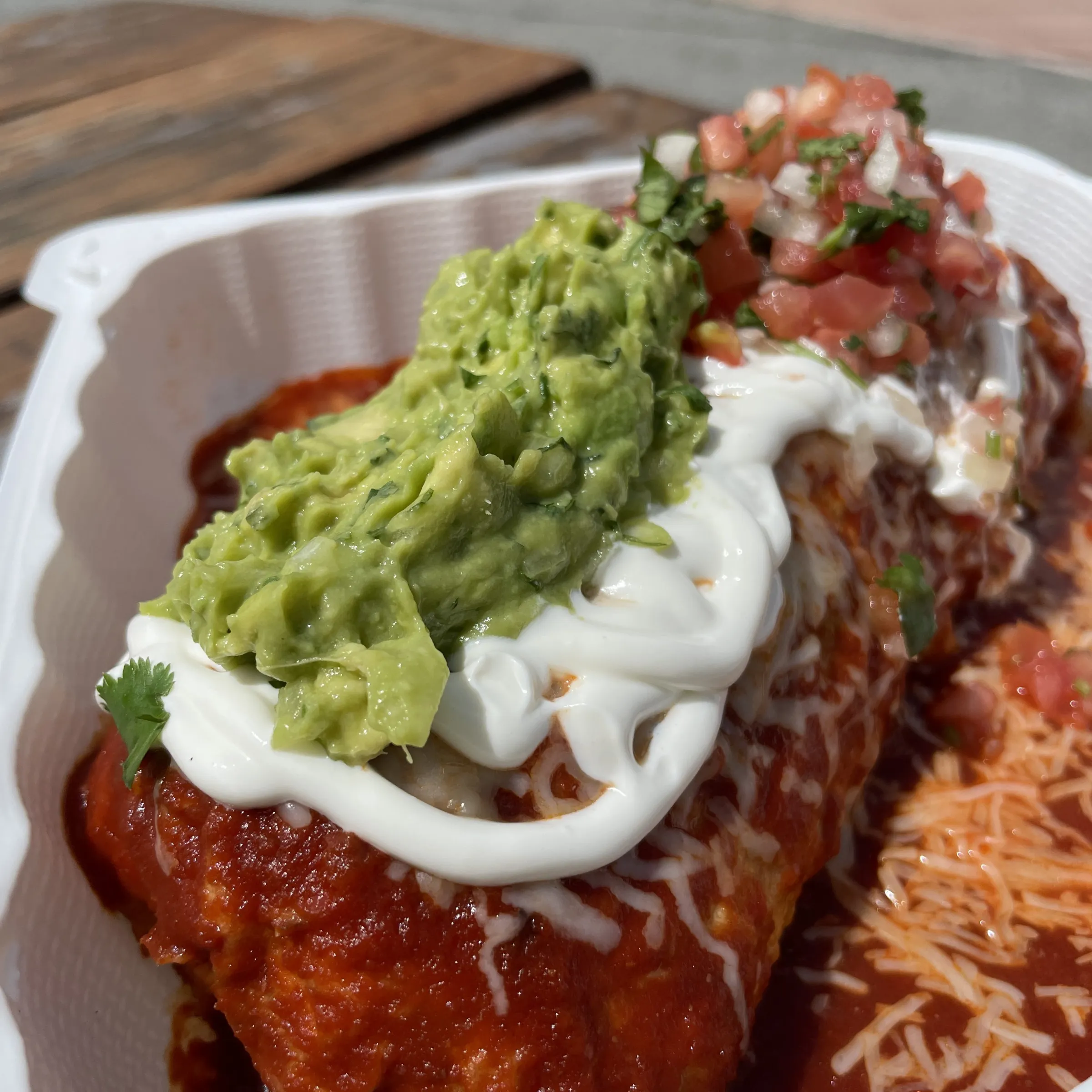 a close up of food on a plate