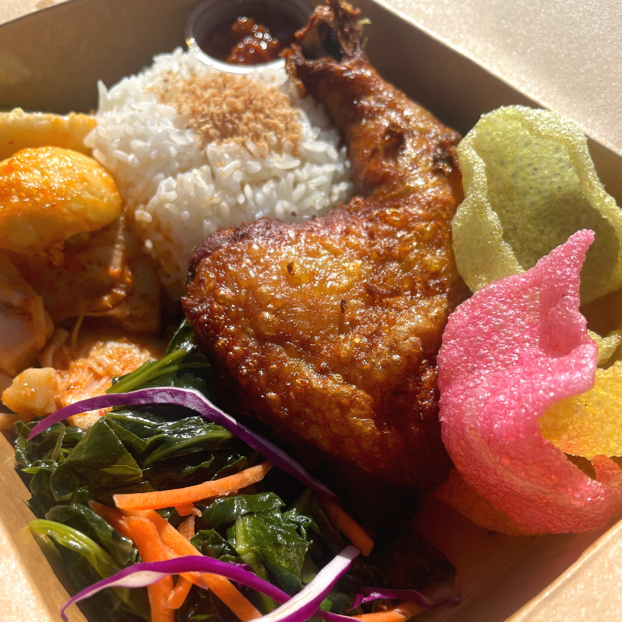 a box filled with different types of food