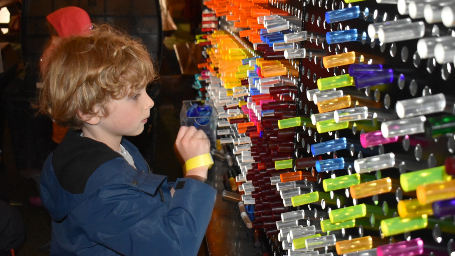 a person standing in front of a store